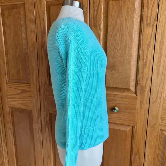 TALBOTS - Pima Cotton Bateau Neck Sweater - NEW with Tag - Picture 6 of 11